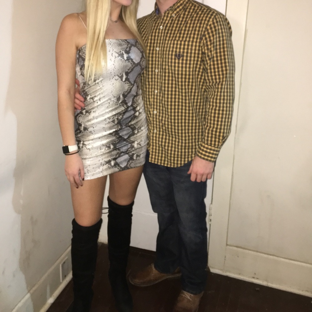 Snake skin dress